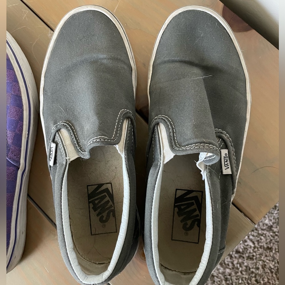 Vans slide on shoes